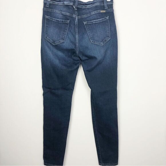 KANCAN | Dark Wash Distressed Stretchy Skinny Jeans Women’s Size 28 (9) - Picture 6 of 10
